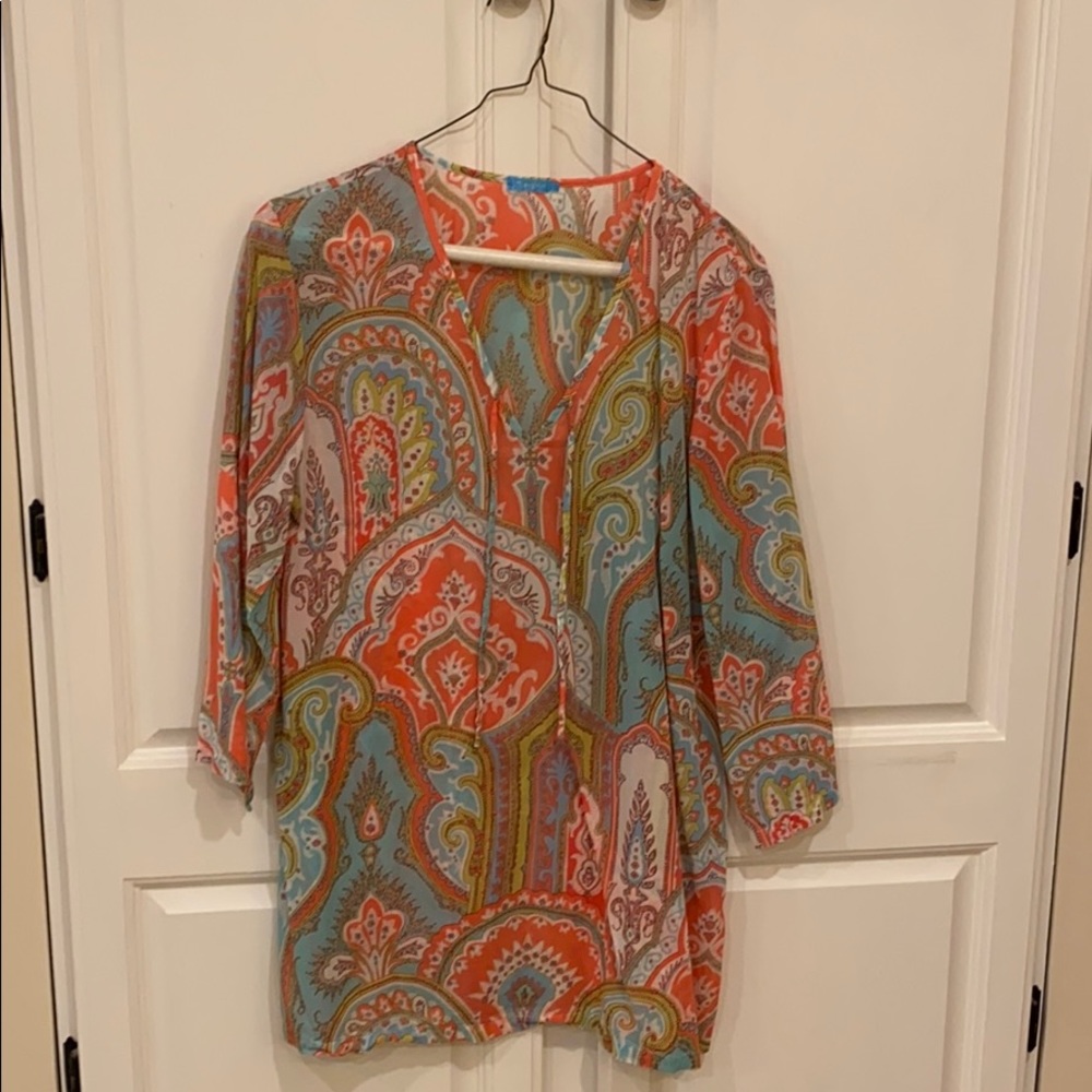J. McLaughlin Lightweight Paisley Top